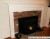 Installed fireplace mantel.