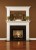 Any of our fireplace mantels can come with an over-mantel.
