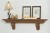 The Ardmore Mantel Shelf in Oak with Chestnut Finish.  Acanthus Leaf corbels.