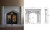 Dimensions for the Gothic stone mantel.