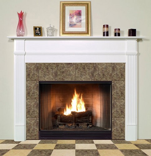The Sheridan is available in six wood type options and fifteen color options. The model here is shown in a white paint grade.