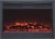 A closeup of our SD45" Electric Fireplace, featuring electric 'flame' technology.  This is a  two stage space heater (5,000 Btu's at High) that comes with a multi0function hand-held remote control.  Inserts into a cabinet, a mantel or into the wall.  Approximately 46" wide.