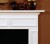 The Chalkville fireplace mantel adds extra character to any room with the decorative wooden frames.