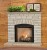 Give your home a warm look with the Arch stone mantel.