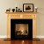 Black Granite looks great with a maple mantel, as well!