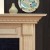 Pay close attention to the dentil molding under the shelf and across the header.