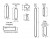 The components of our Classic American flat panel wainscoting kits, and their profile dimensions.