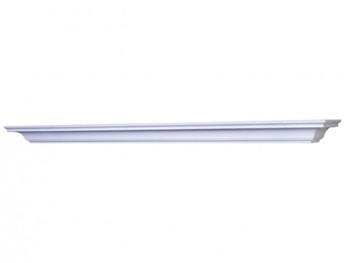 White paint grade mantel shelf