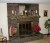Installed customized and decorated mantel shelf.