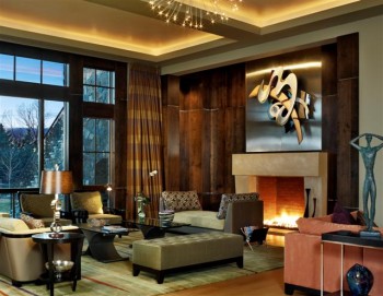 The Vogue mantel is composed of three pieces.