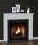The carefully crafted Olympic fireplace mantel has eye-catching details that will lighten up any room.