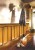 Raised Panel Wood Wainscoting for hallways, dining rooms, living rooms and other more formal areas of your home.  Cherry, stained Honey shown in this photo.  4-foot kit sold on this page.