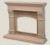 Stone Mantel for outdoor use (custom hearth shown)