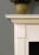The elegant design on this fireplace mantel will compliment any home, business or church.