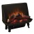 The Classic Flame 24" Electric Fireplace Insert fits into existing fireplaces.  Looks real whether "flames" are turned off or on. Heater and Remote Control Included.  LED technology.