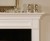 The detailed framed across the header of the mantel gives the Forestdale mantel a unique look.