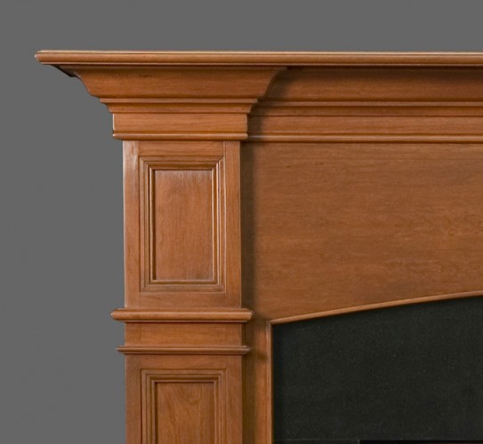 Beautiful crown molding across the header leading to the clean line details on the legs.