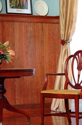 Planking shown in cherry.