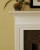 Up close picture of the dentil molding on the mantel