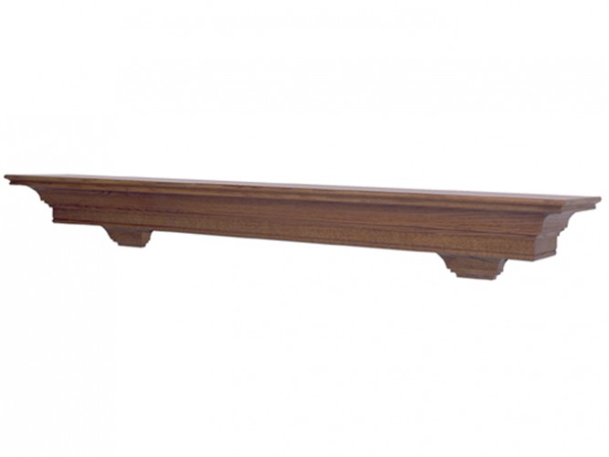 Simple yet stylish mantel shelf.