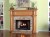 The Chapman fireplace mantel can also be made with an custom overmantel.