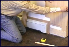 wainscot paneling installation - step 4