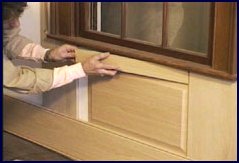 wainscot paneling installation - step 7