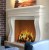 Teh Avant thin cast stone mantel.