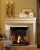 The Baron thin cast stone mantel.