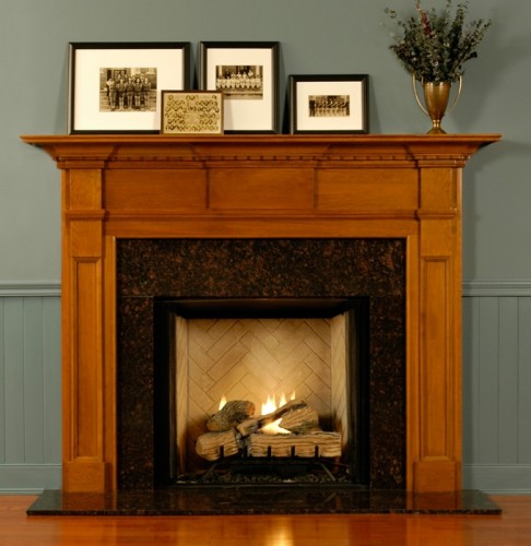 Be the envy of your friends with this gorgeous custom wood fireplace mantel.