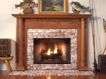 The stand out legs and beautiful details makes the Georgetown one of the most sought after custom fireplace mantels.