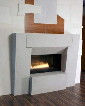 The Loft mantel has contemporary and modern design