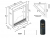 Specifications for the SD27 Electric Fireplace Insert.  Framing Dimensions are 26 1/2"W  x  23"H  x  9"D