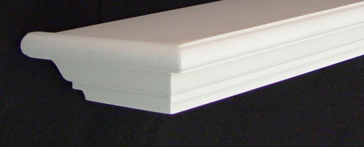 A decorative floating shelf that can be used anywhere in your home.